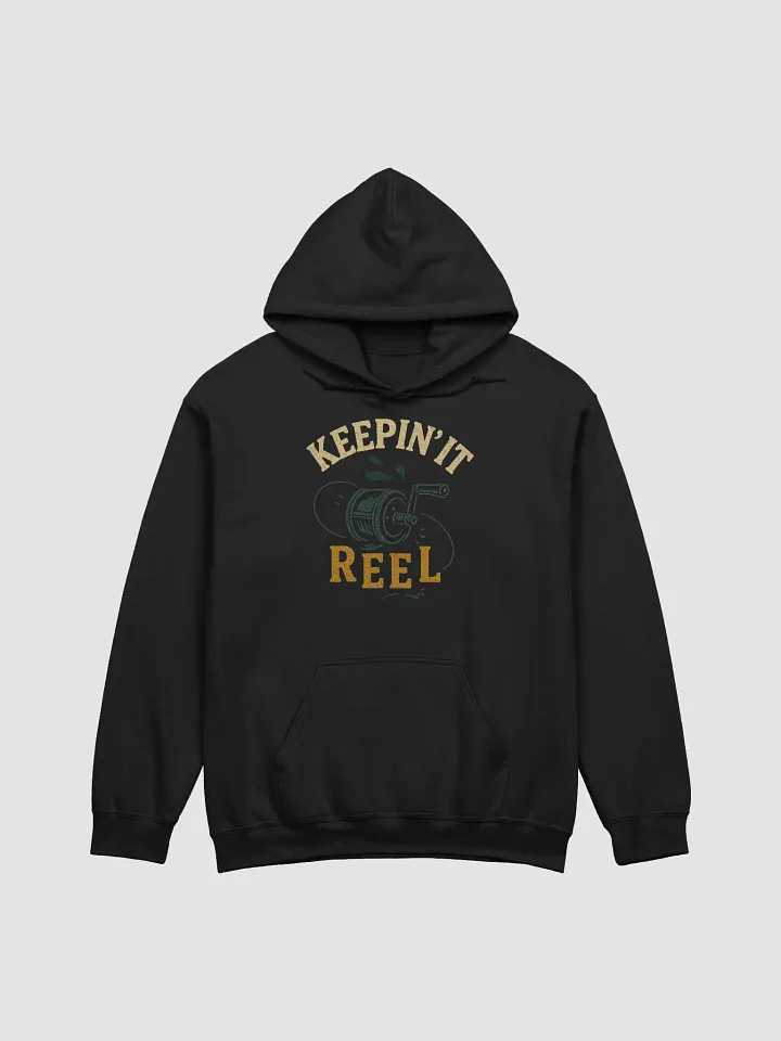 Funny Keepin' It Reel Hoodie – Vintage Fishing Life Humor product image (2)