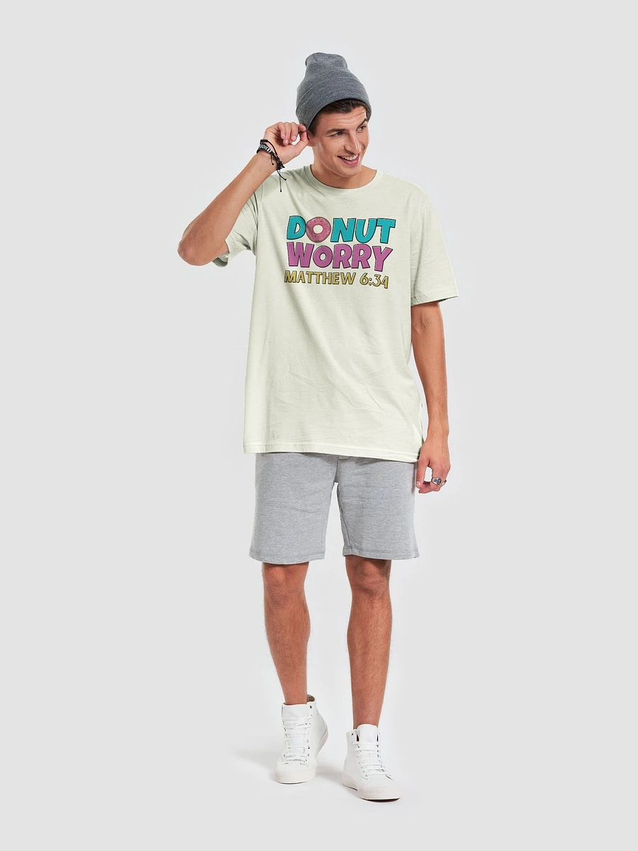 Donut Worry Mathew 6:34 Pun T-Shirt product image (7)