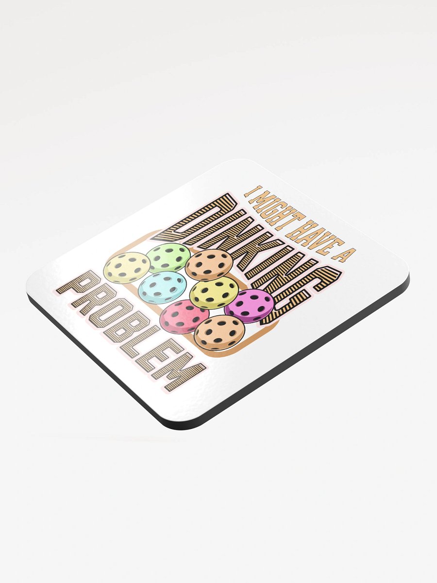 I Might Have A Dinking Problem Pickleball Colorful Cork Coaster Set product image (4)