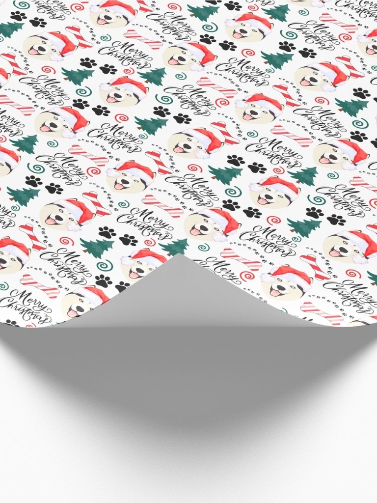 Siberian Husky Christmas Gift Wrapping Paper product image (2)