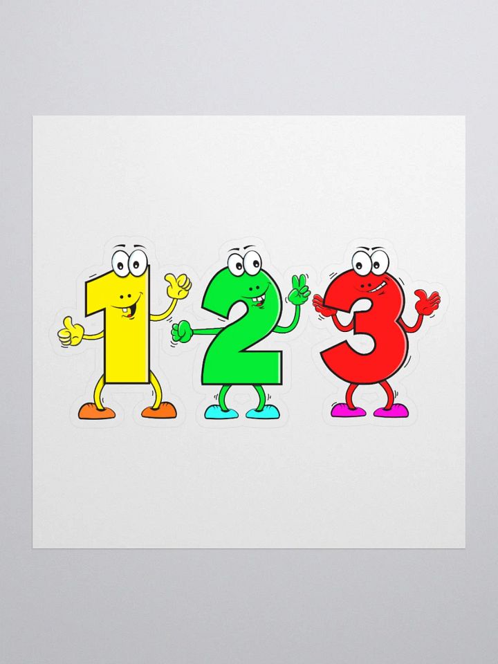 123 CARTOON CHARACTER STICKER product image (2)