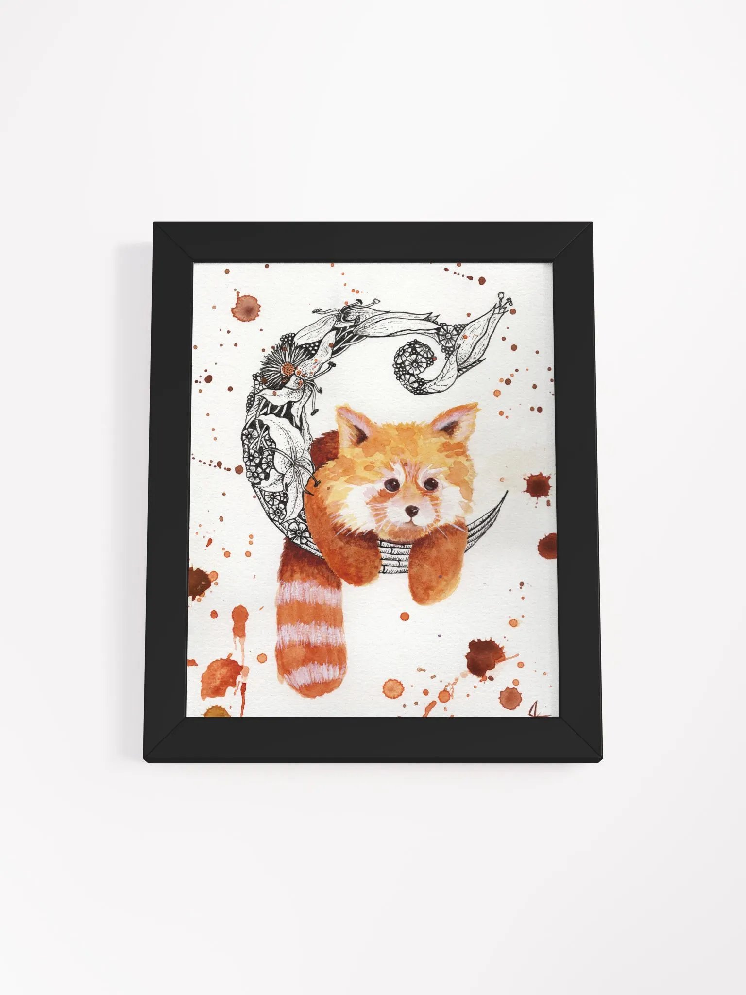 Crescent Rest - Red Panda Matte Poster product image (1)