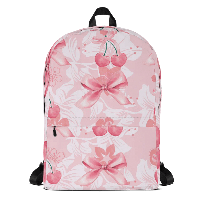Cherry Bliss pink Backpack for feminine ladies and girls product image (1)
