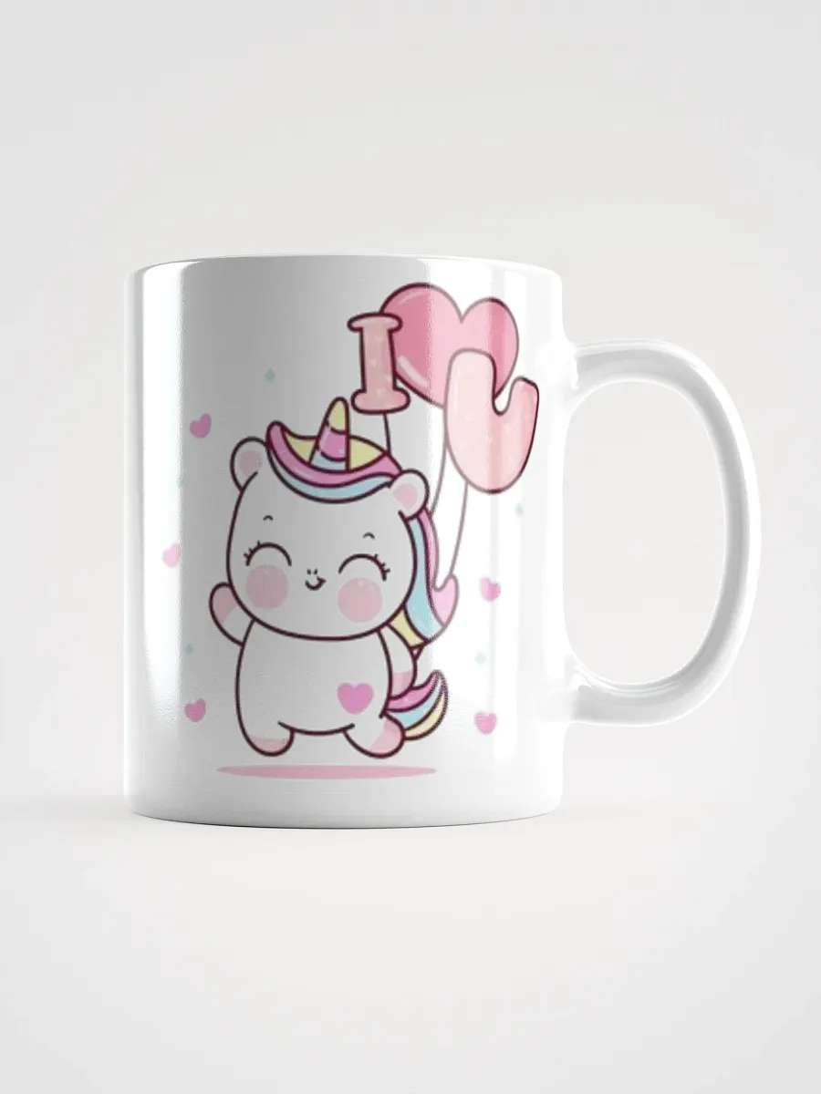 White Glossy Mug Sweet Cloud product image (1)