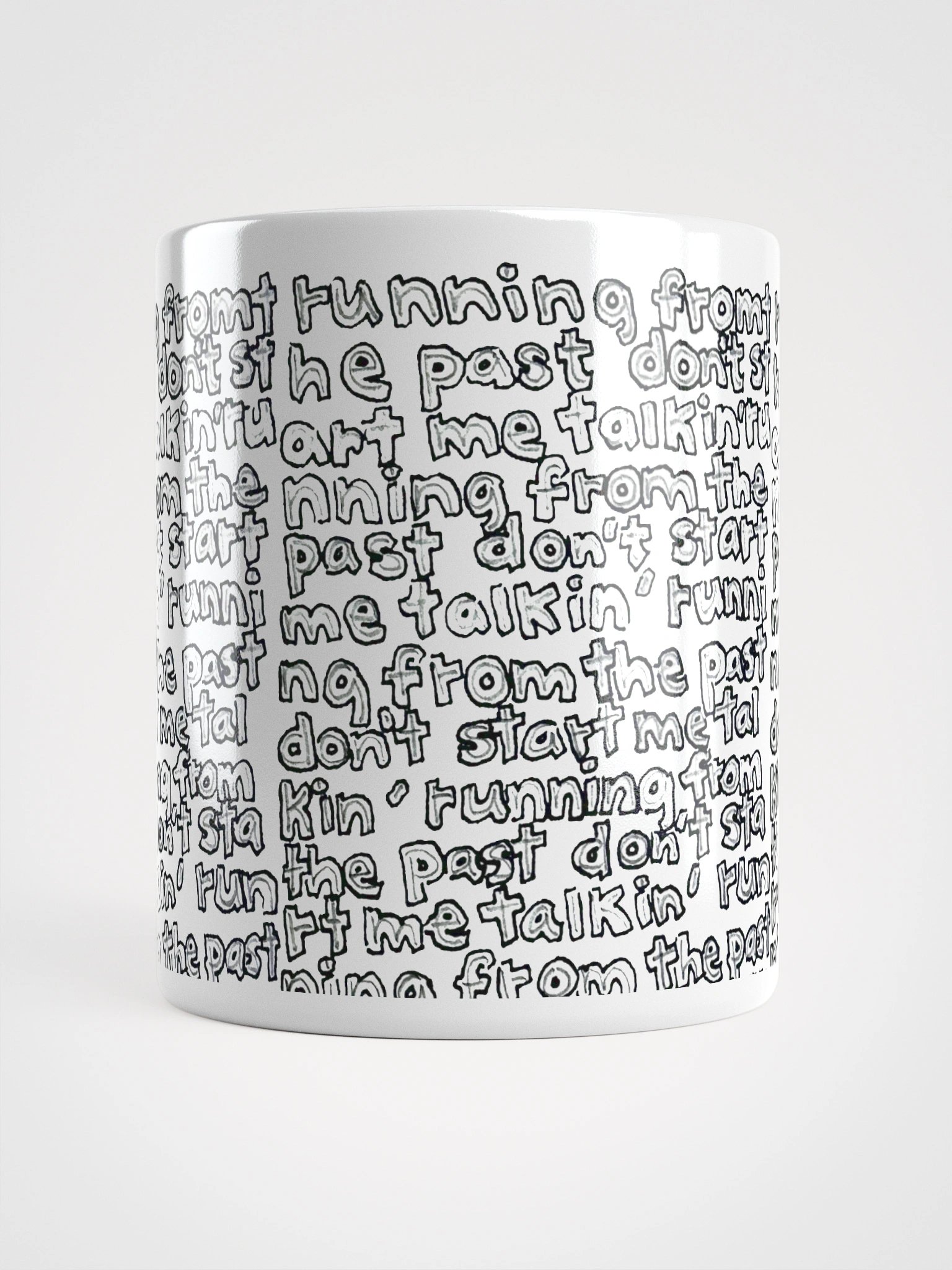 Running from the Past White Glossy Mug product image (13)