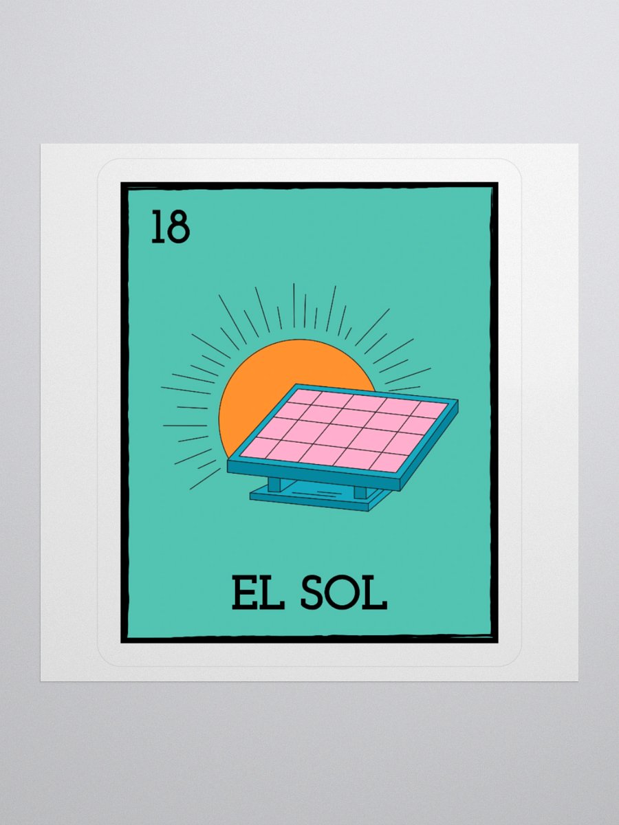 El Sol Card Sticker product image (1)