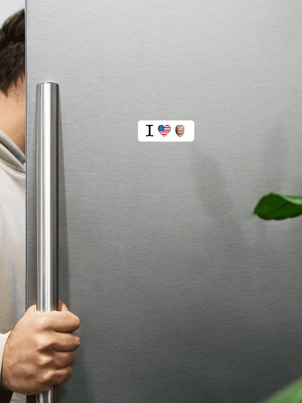 I HEART TRUMP MAGNET (WHITE) product image (5)