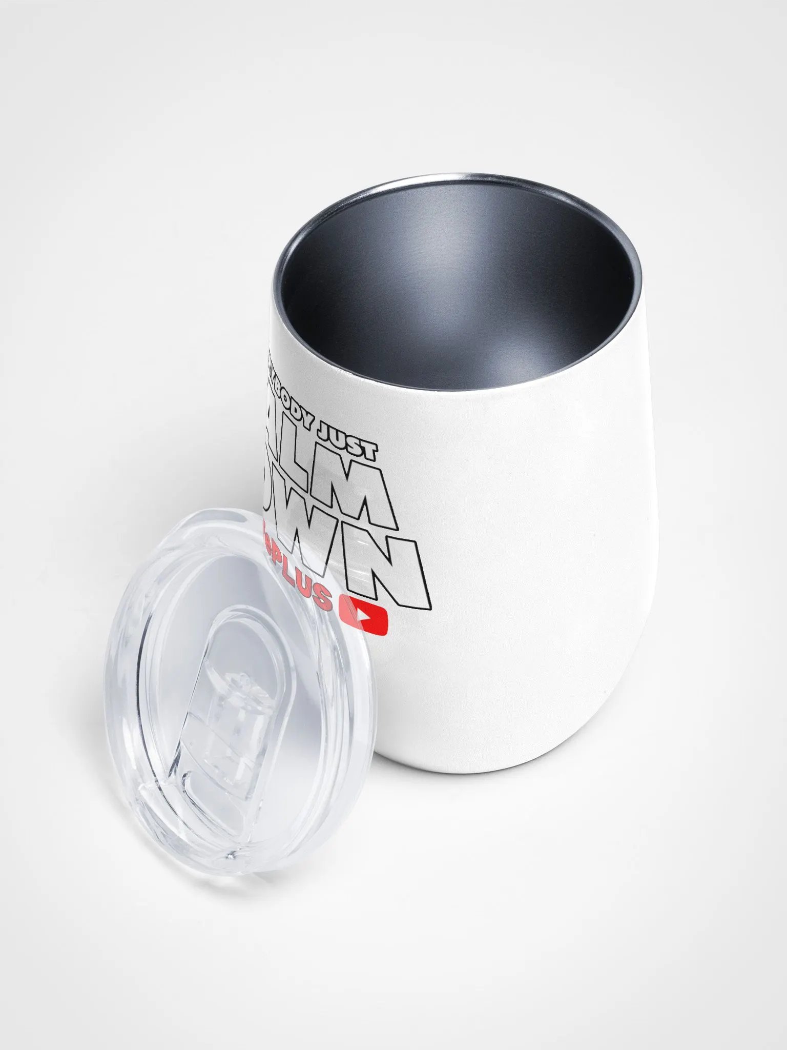 Everybody Just Calm Down Wine Tumbler product image (3)