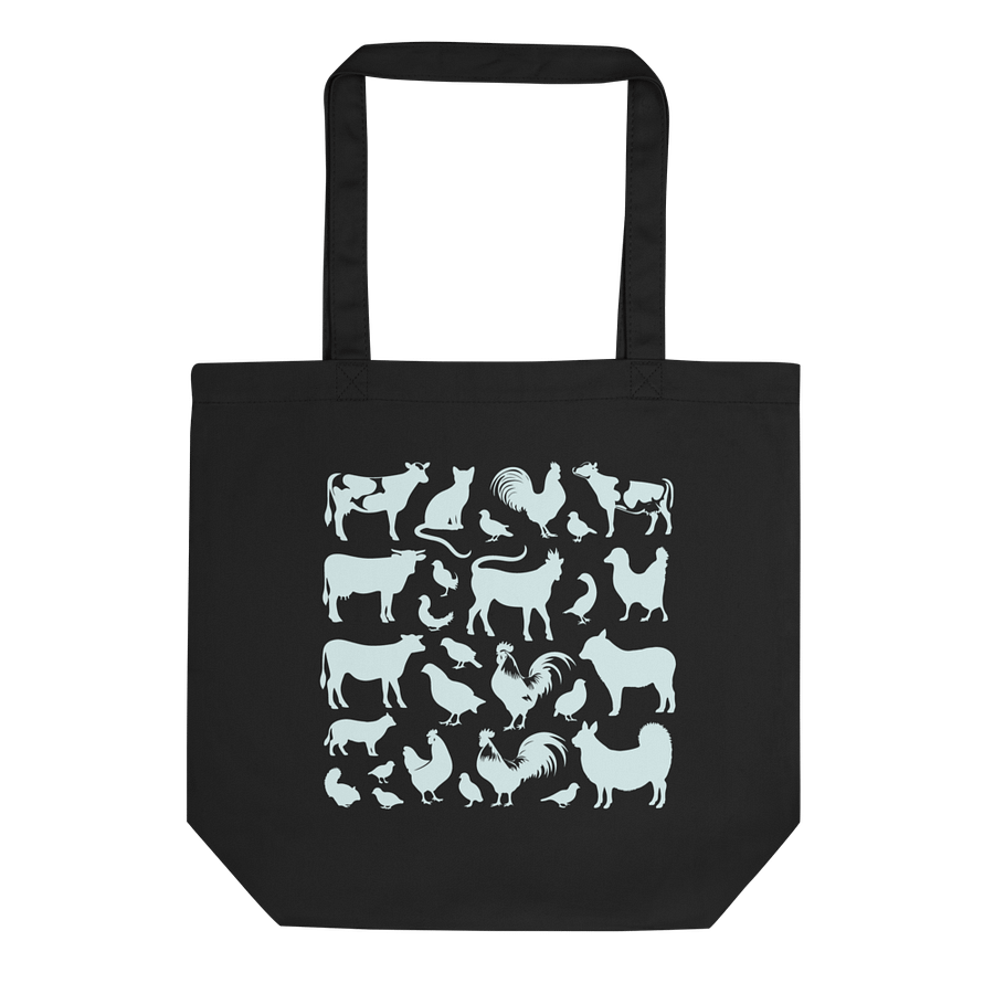 "Farm animals" black bag (medium size) product image (5)