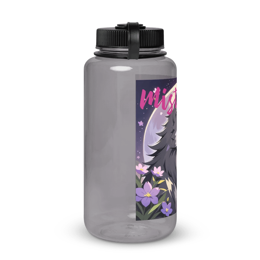 Mystical Moonlight Wolf Wide Mouth Water Bottle product image (4)