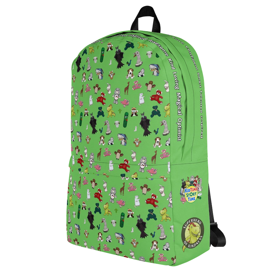 The KidTime StoryTime Character Backpack (Green) product image (4)
