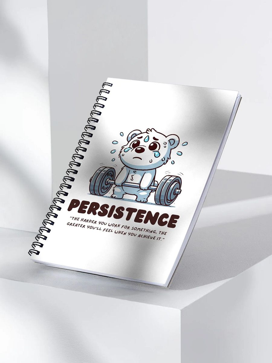 Persistence Bear Spiral Notebook product image (3)
