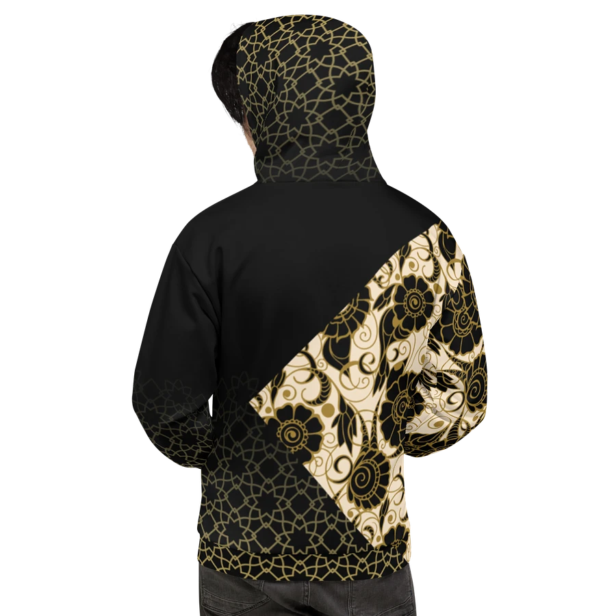 Black And Gold Patterned Hoodie product image (5)