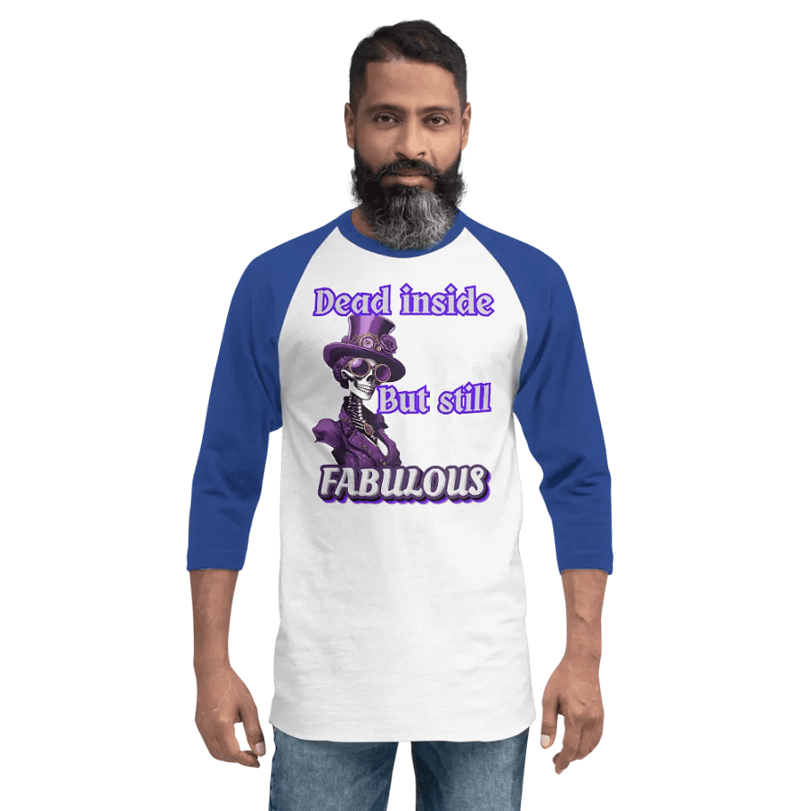 Fabulous female skeleton Raglan Tee product image (32)