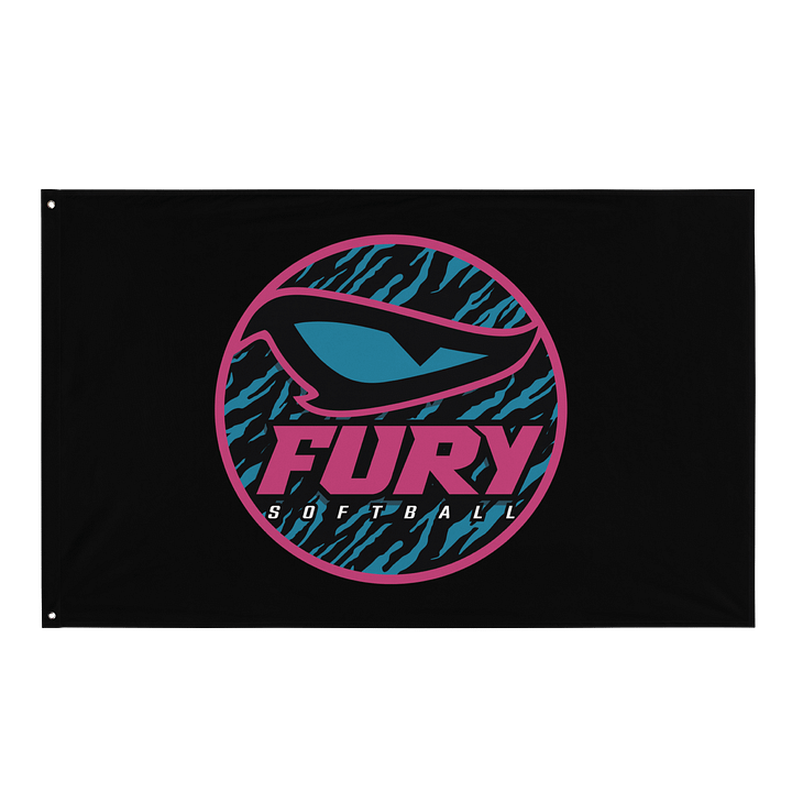 FURY Softball Eye All-Over Flag product image (1)