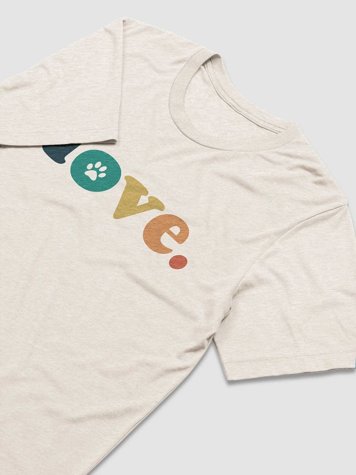 Dog Lover Retro // Unisex Triblend Tee product image (2)