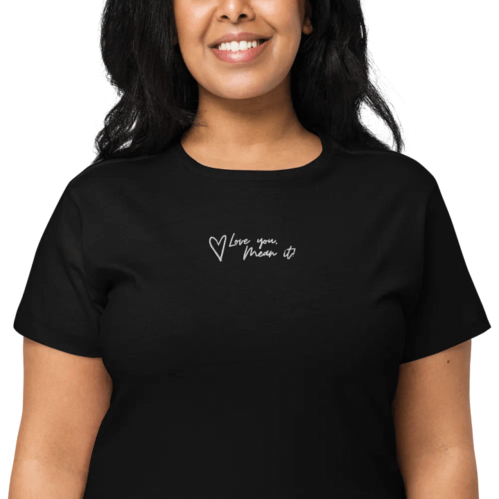High-waisted 'Love you, Mean it' T-shirt product image (2)