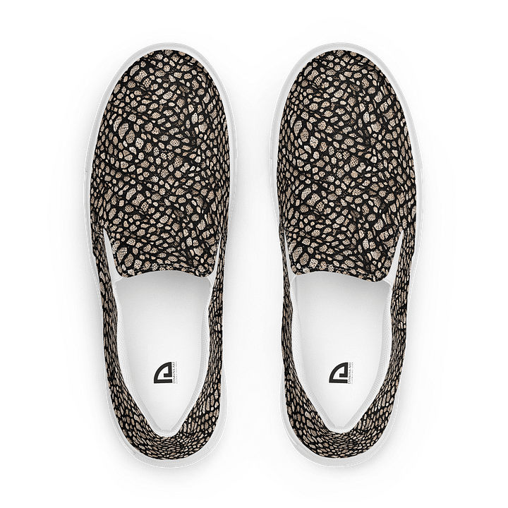 Brown Skin Snake Woman Canvas Shoes product image (1)
