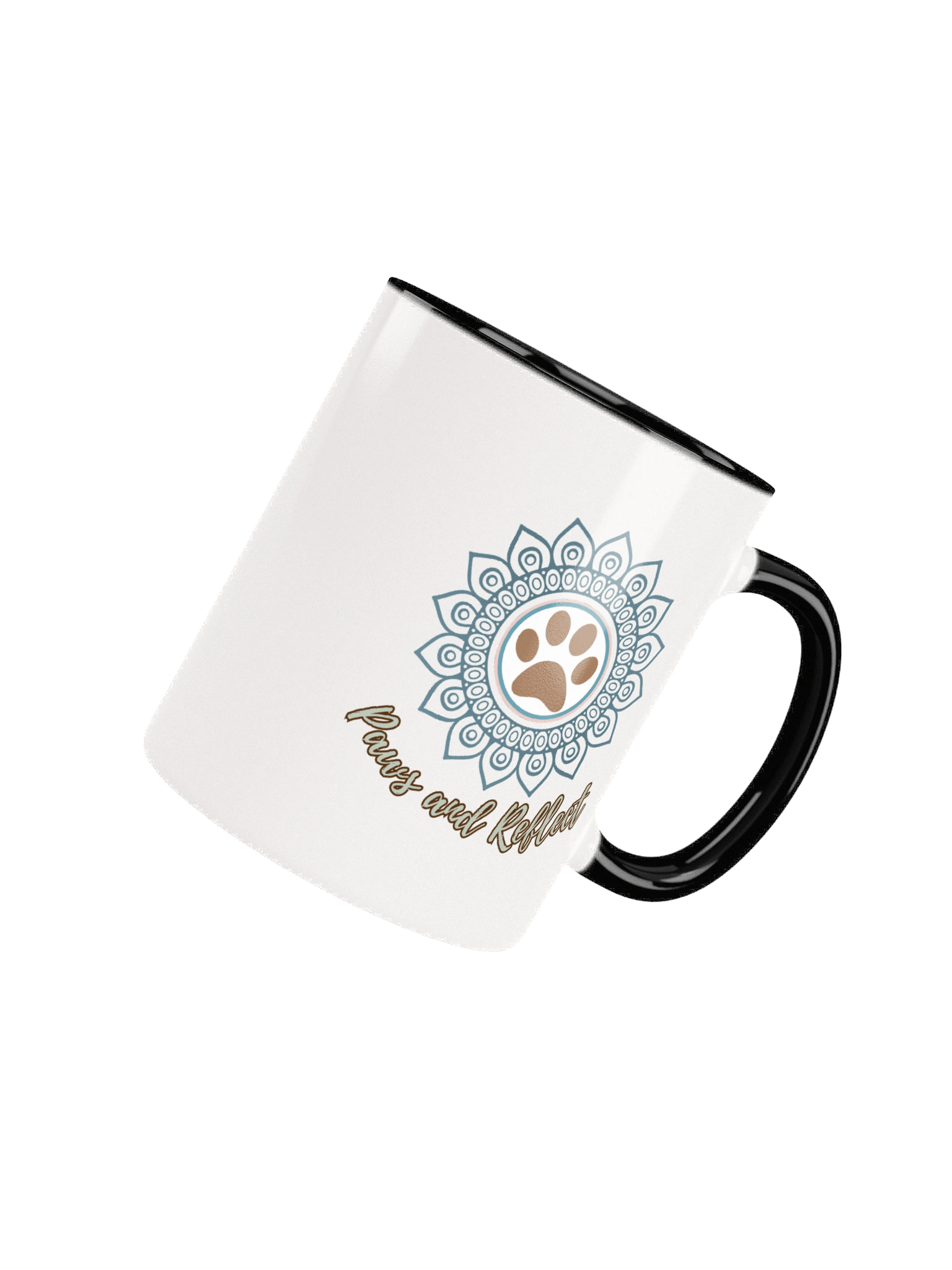 Paws & Reflect Mandala Paw Print Ceramic Meditation Mug product image (24)