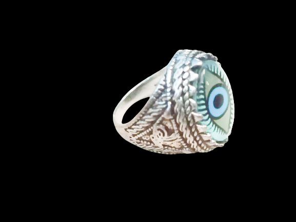 SALAM & SONS Official Evil Eye Protection Ring for Men and Women product image (2)