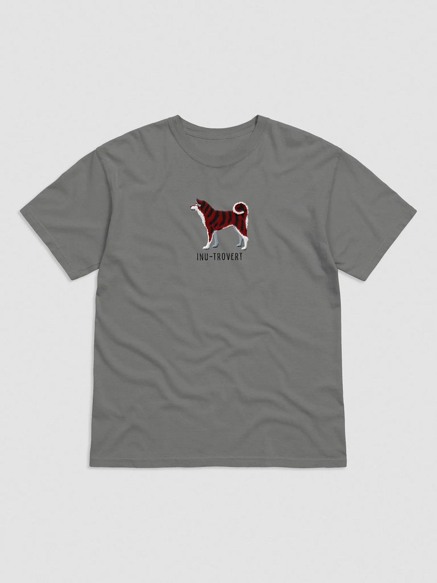Inu-Trovert T-Shirt(Embroidered) of a Japanese Akita(Red Brindle) product image (3)