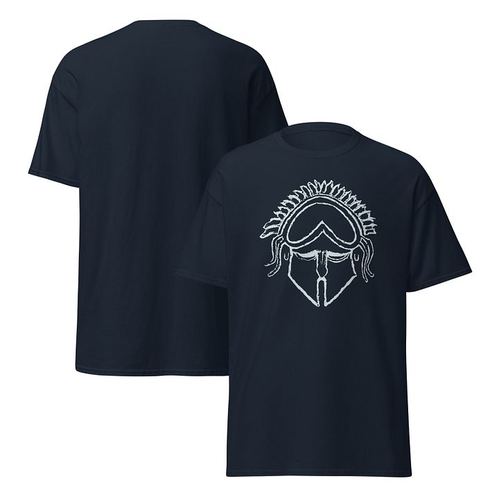 Сorinthian Helmet Ancient Greek Art 4th century BC, Navy T-Shirt product image (2)