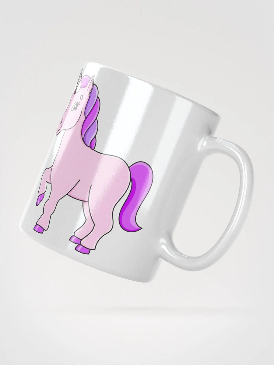 White Glossy Mug Horse product image (2)