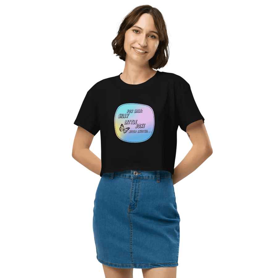 Silly Little Joke Crop Top T-shirt product image (3)