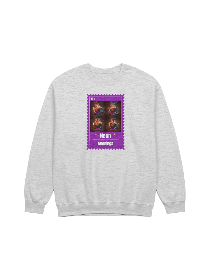 Neon Mornings Coffee Cup Stamp Sweatshirt product image (1)