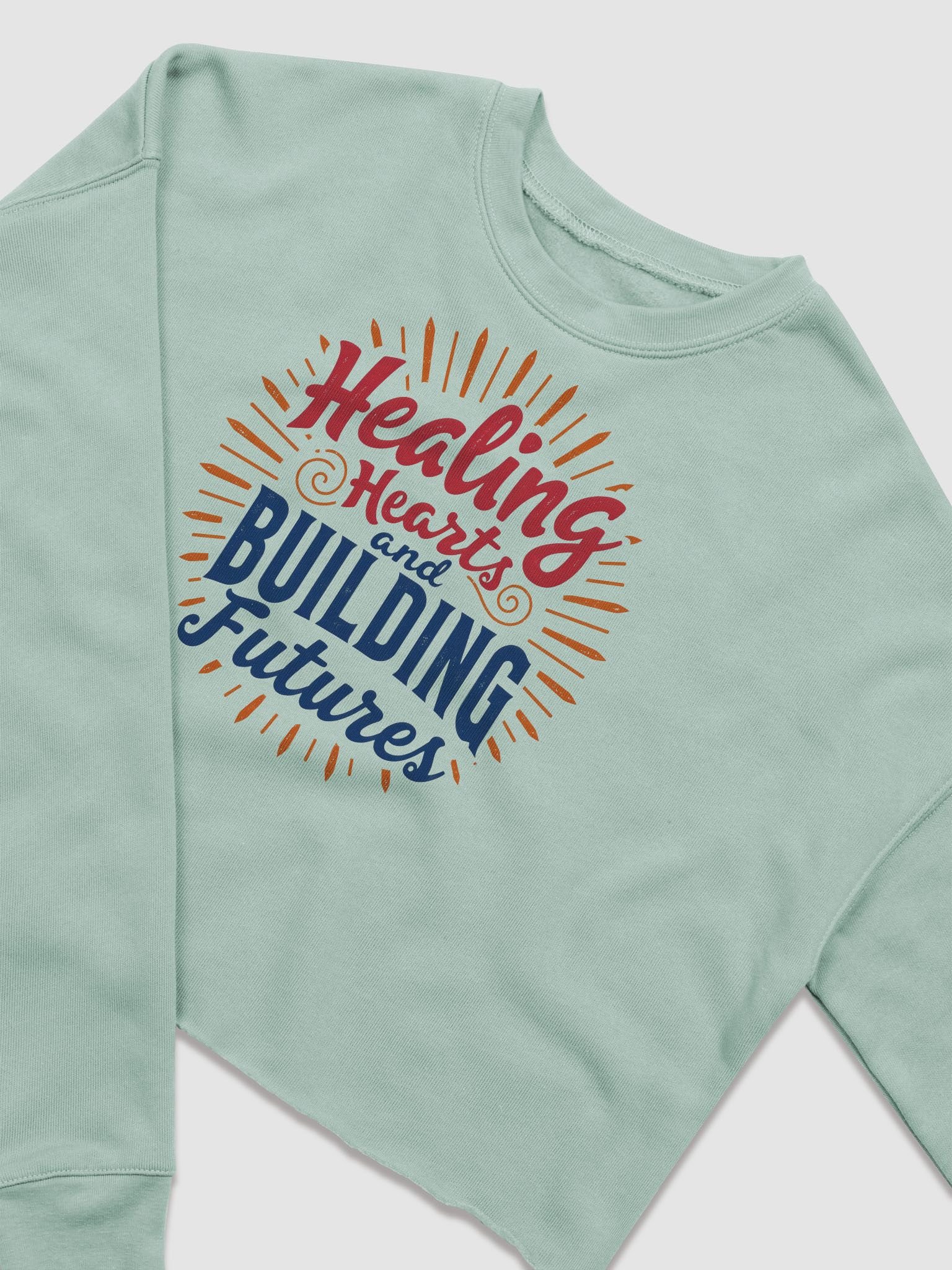 Healing Hearts & Building Futures Crop Sweatshirt product image (9)