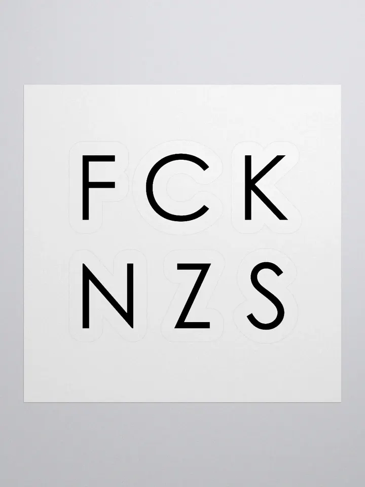 FCK NZS Kiss Cut Stickers product image (1)