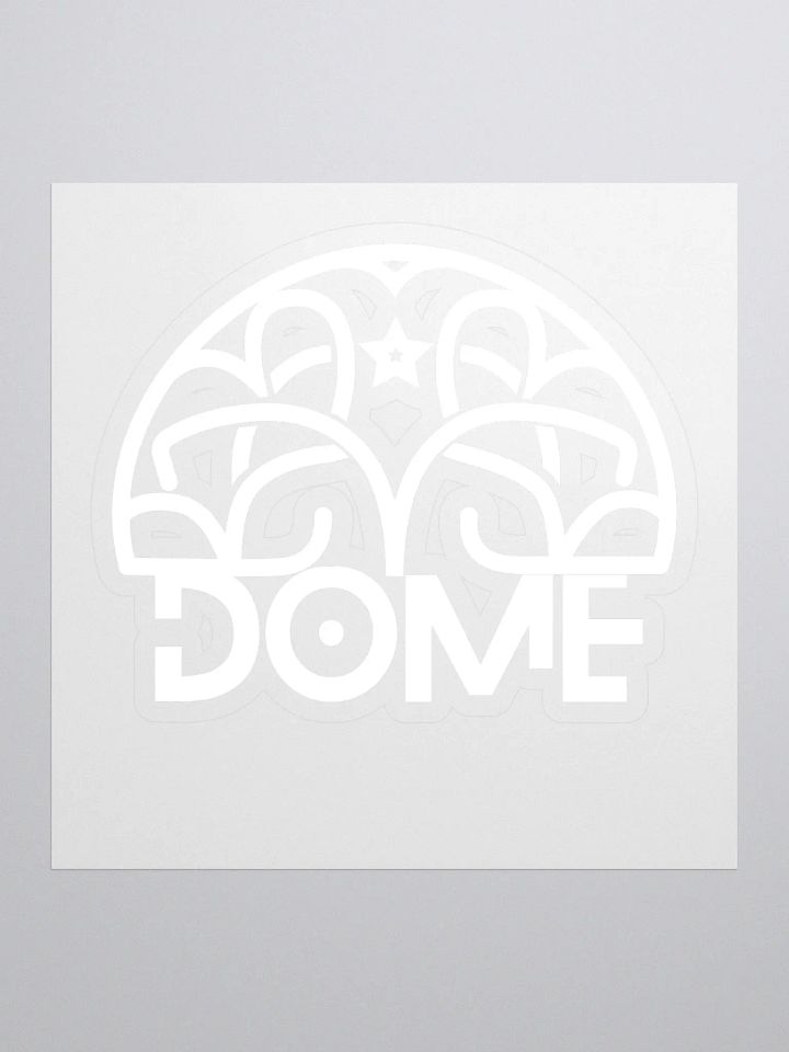 Dome White Logo Sticker product image (1)