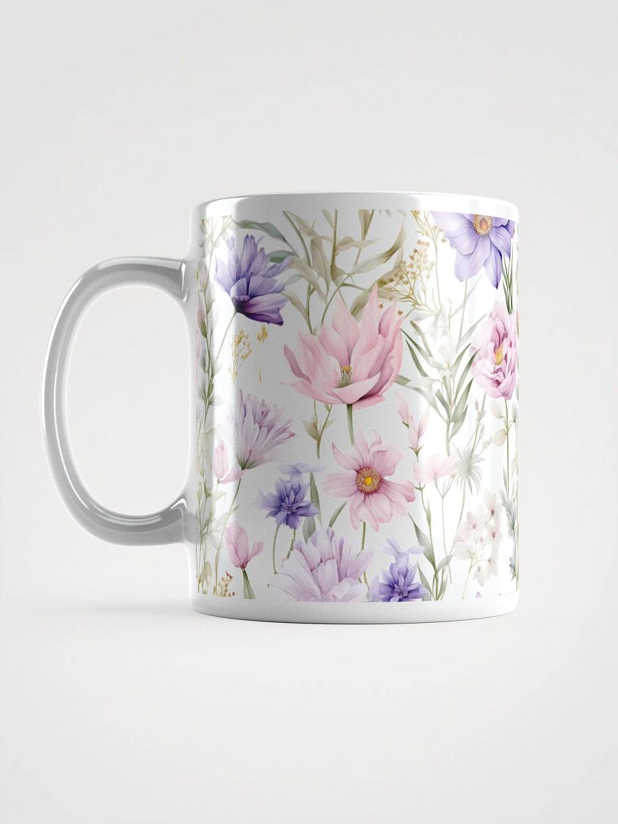 Floral Serenity White Glossy Mug product image (16)