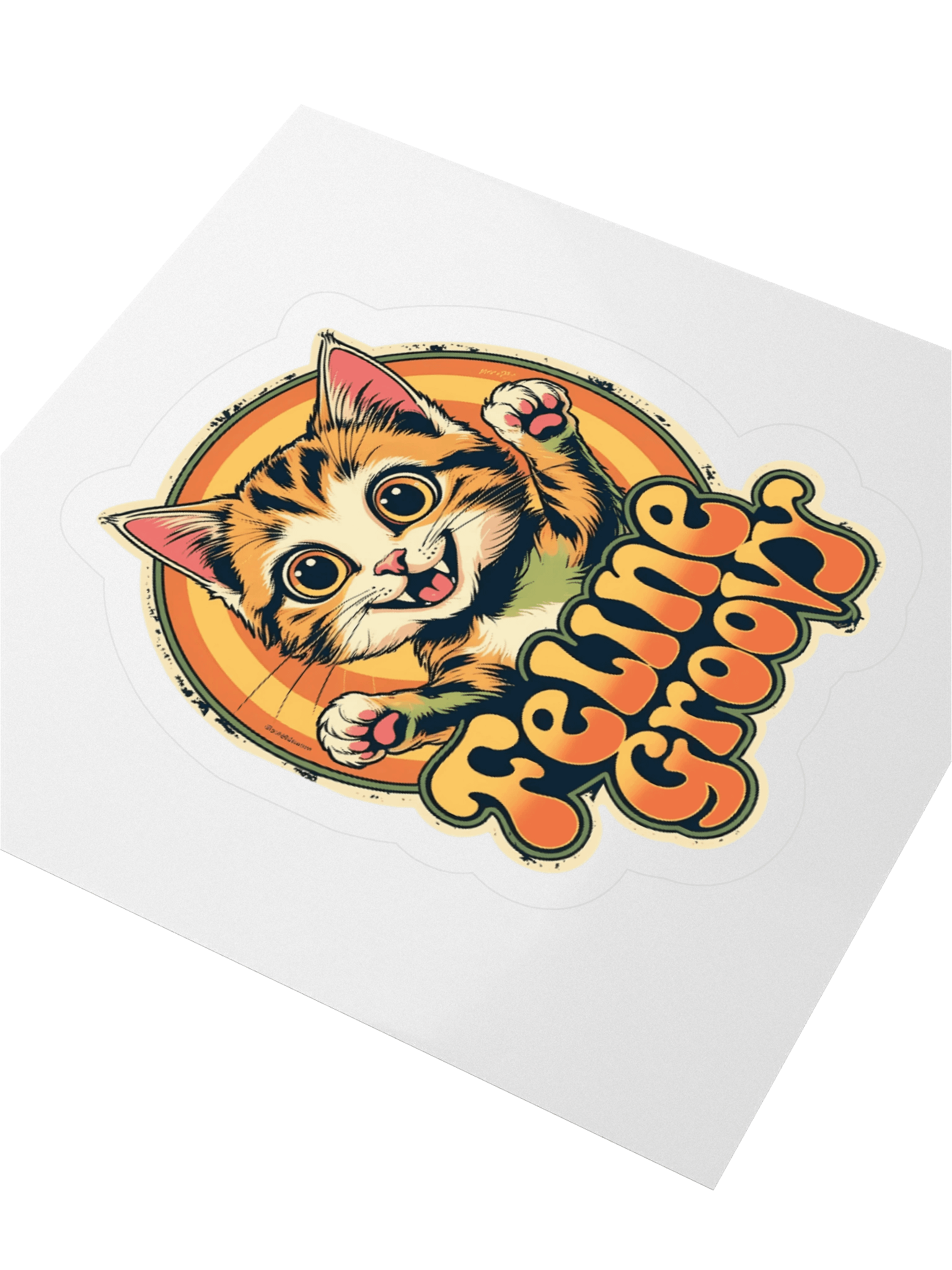 Feline Groovy Kitten Sticker product image (3)