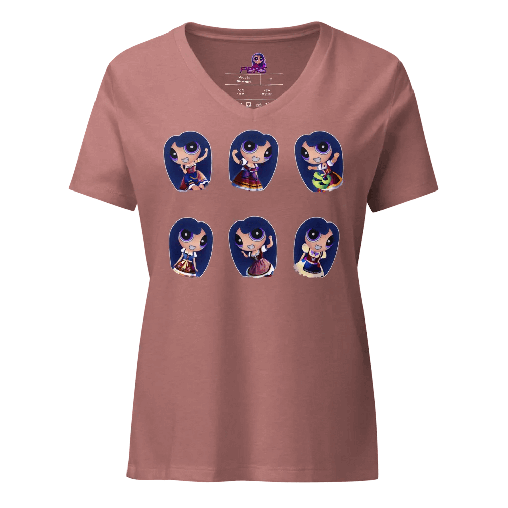 Multi Dirndl V-neck shirt product image (1)