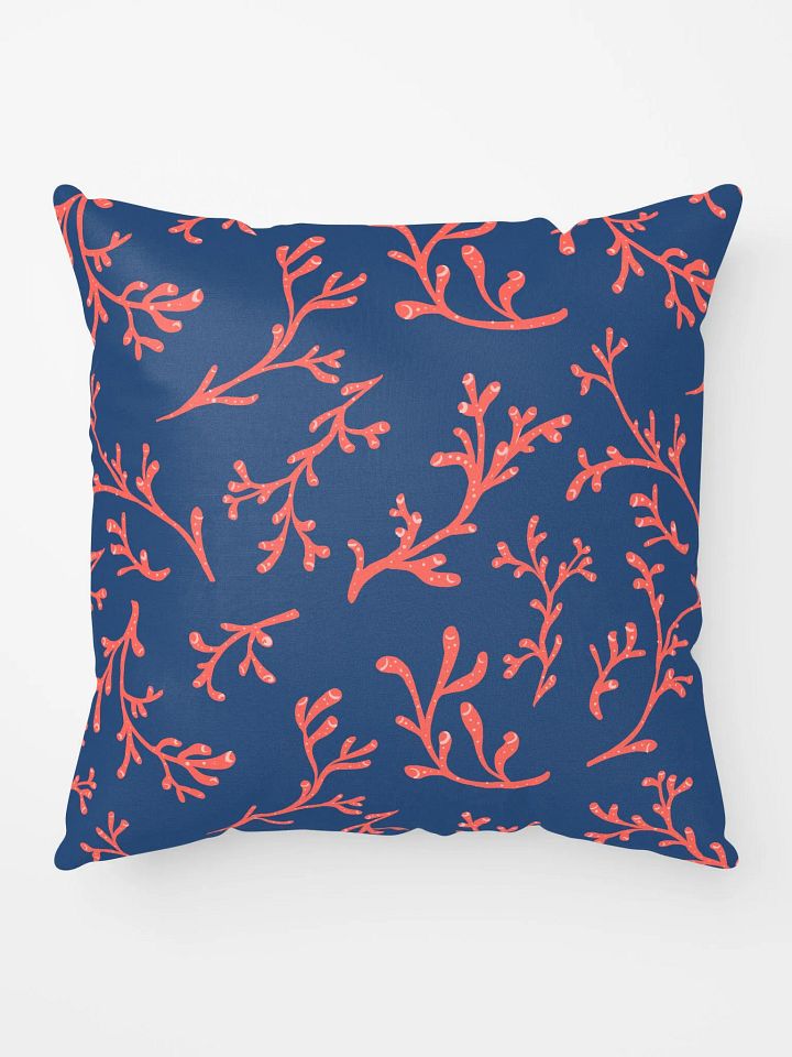 Coral and Navy Pillow product image (1)