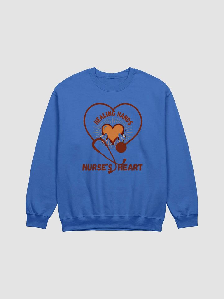 Healing Hands Nurse's Heart Crewneck Sweatshirt product image (5)