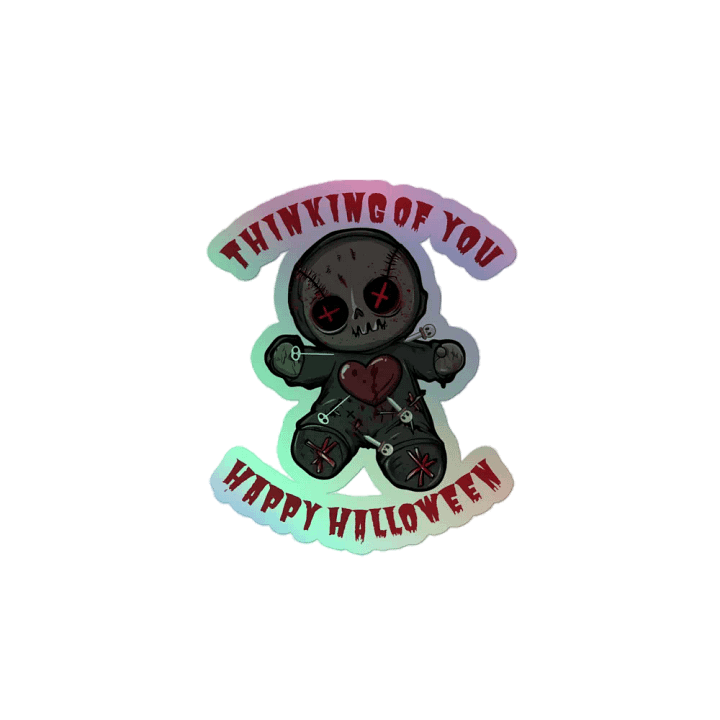 Thinking of you (Halloween Verison) Holographic Stickers product image (2)