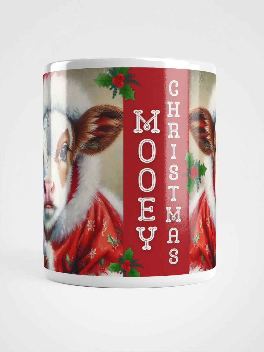 Happy Holidays Mooey Christmas Winter Vibes Cow White Mug product image (5)