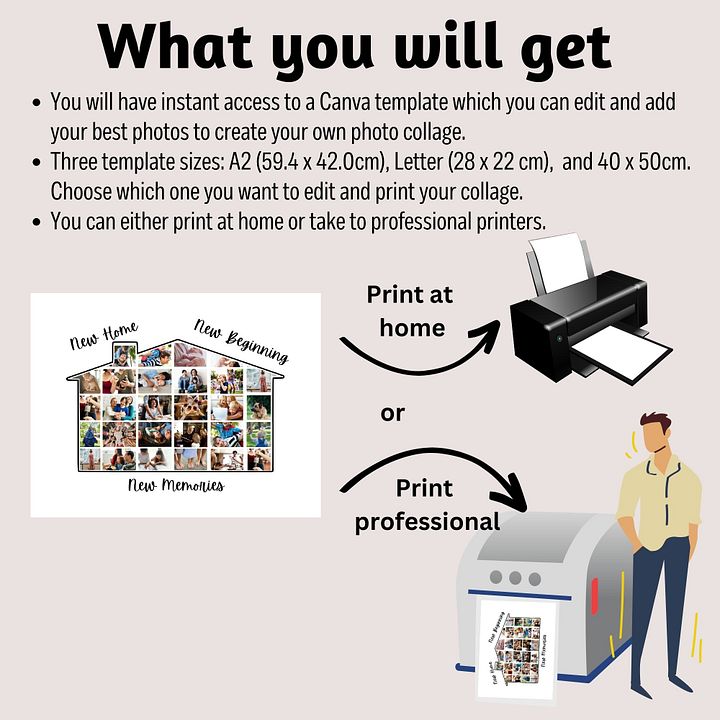 Housewarming Photo Collage Canva Template product image (2)