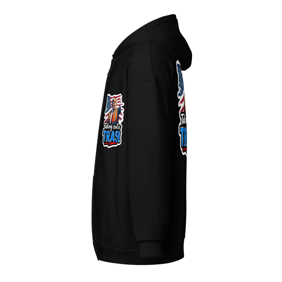 Zip Hoodie: Trump Trash Removal product image (14)