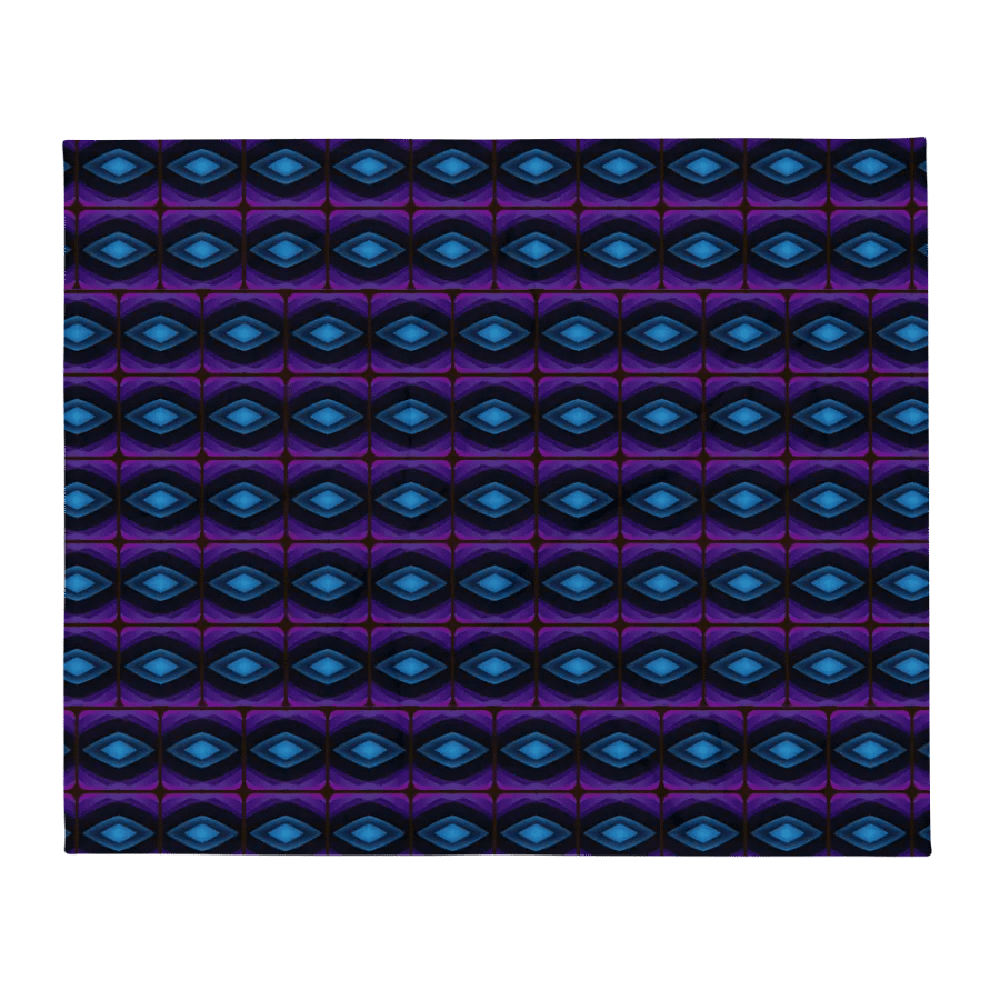 Purple & Blue Diamond Throw Blanket – Modern Geometric Comfort product image (3)
