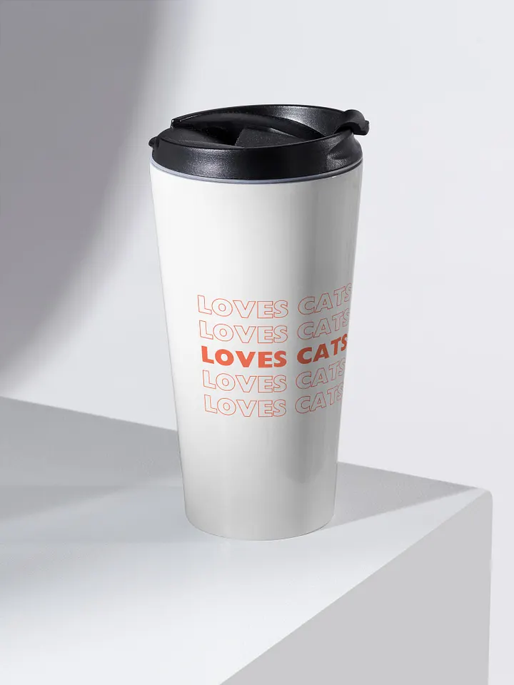 Loves Cats Will Vote Travel Mug product image (2)