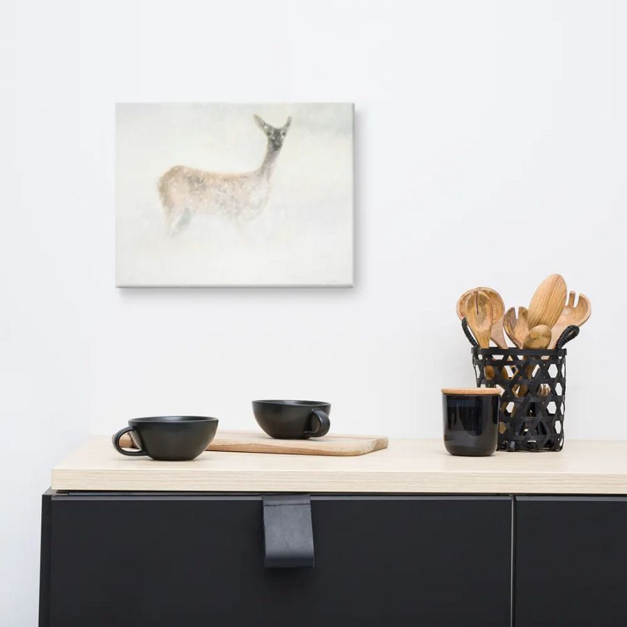 Deer In The Snow Canvas product image (8)