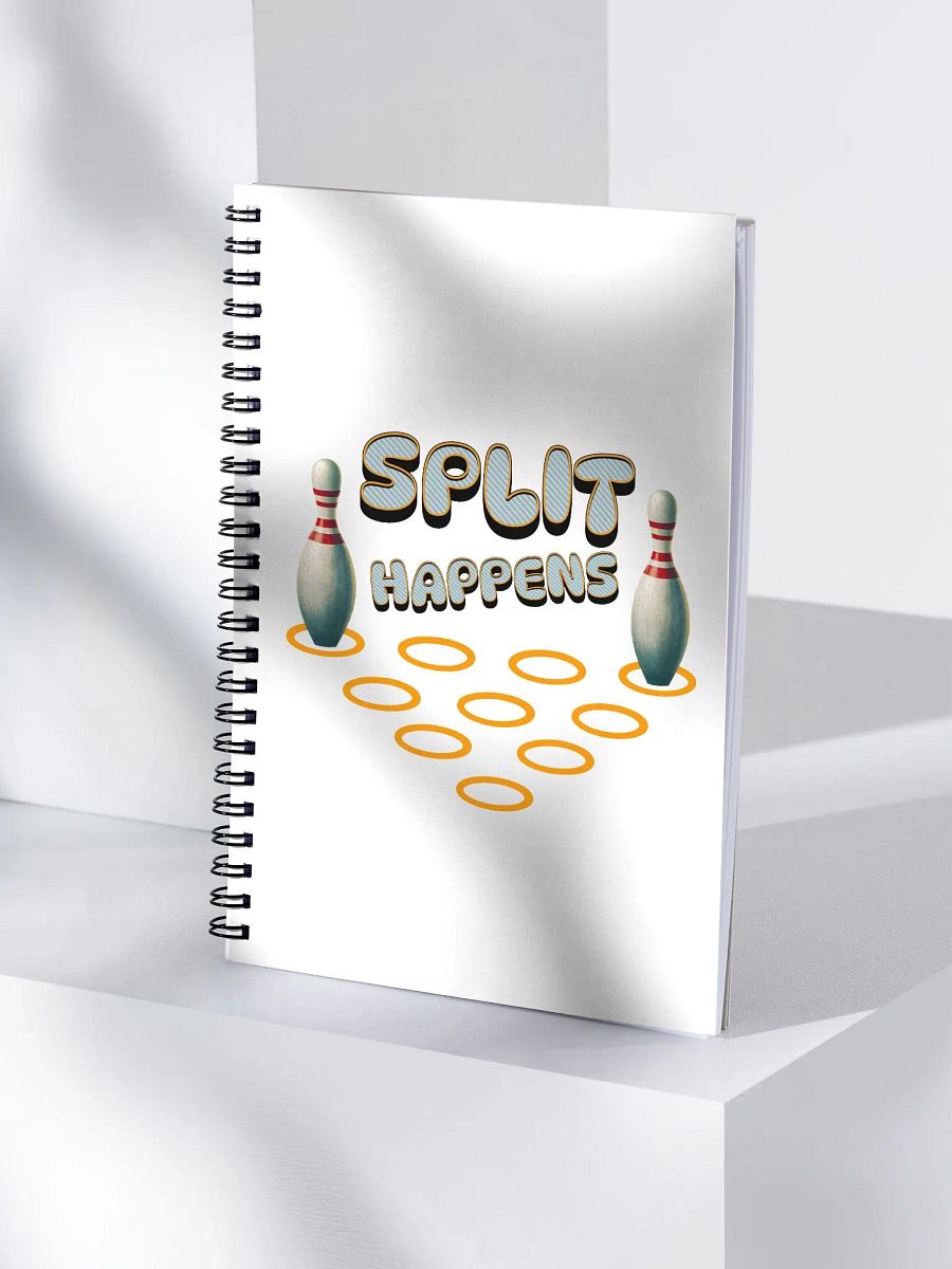 Split Happens 10pin Bowling Spiral Notebook product image (3)