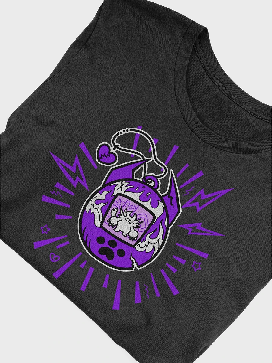 Heartbreaker Virtual Meow // T-Shirt - Purple - Dark Mode product image (5)