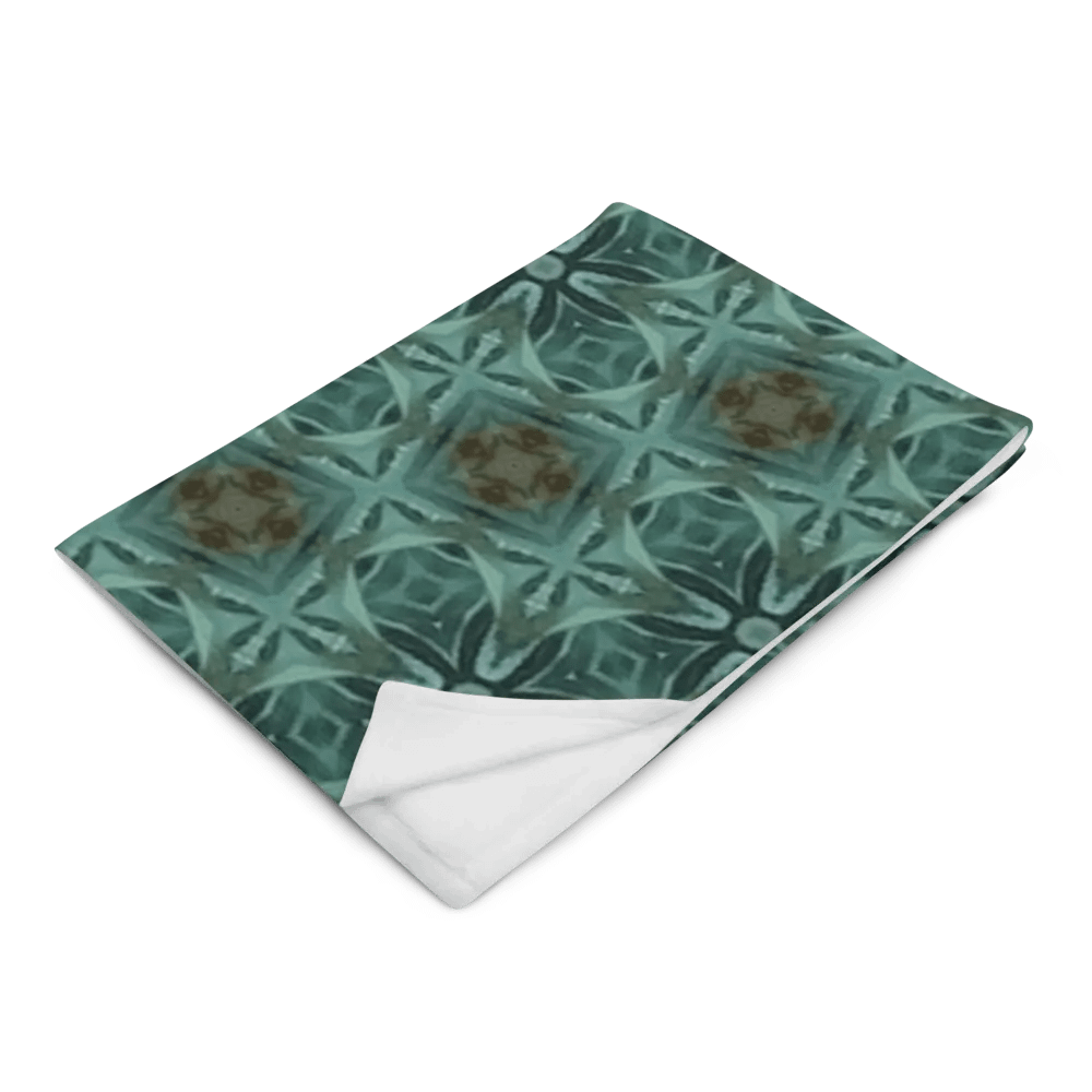 "Diagonal Floral Seamless Patterned Throw Blanket product image (6)