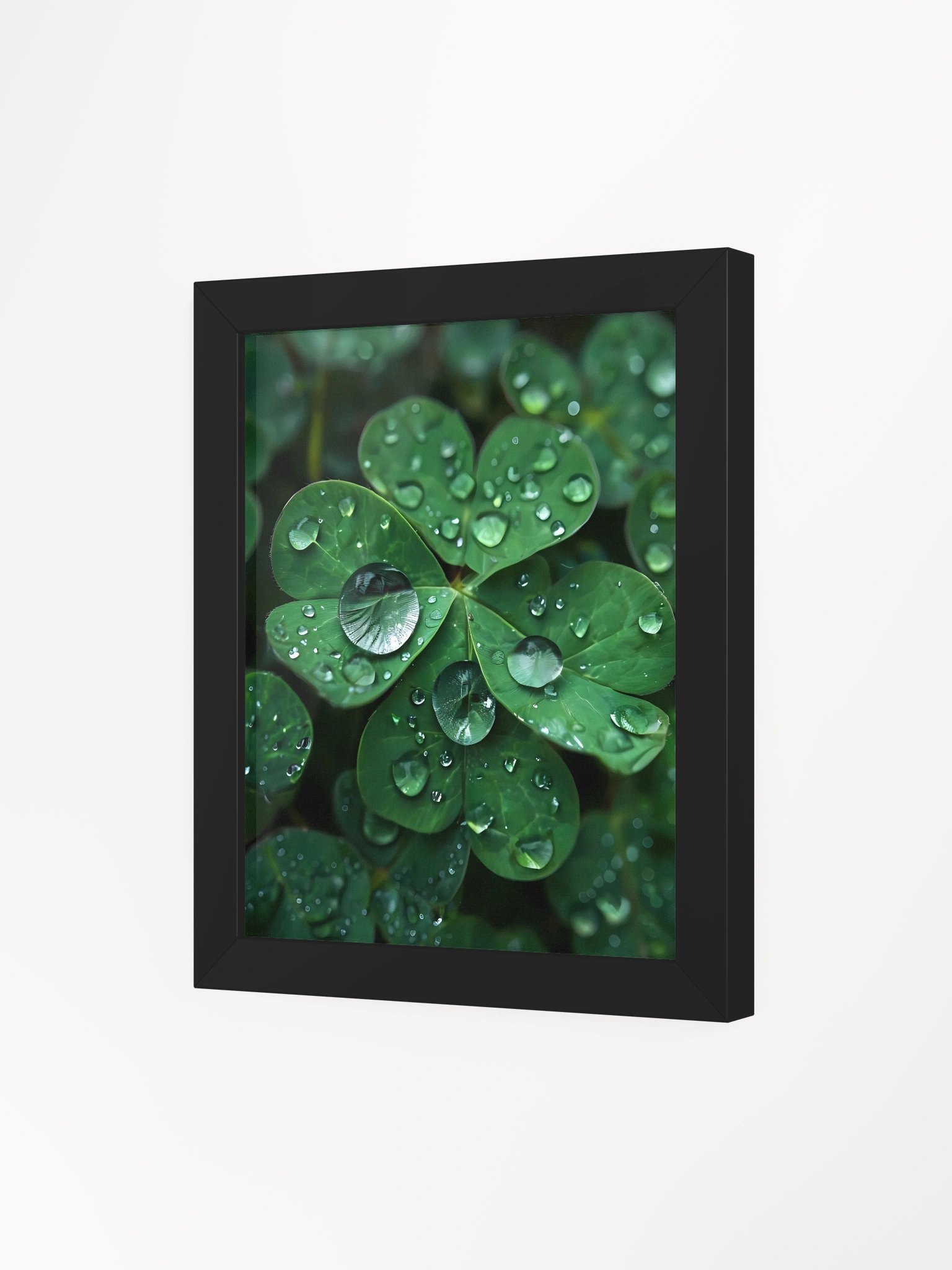 Dew-Kissed Clover Framed Poster product image (4)