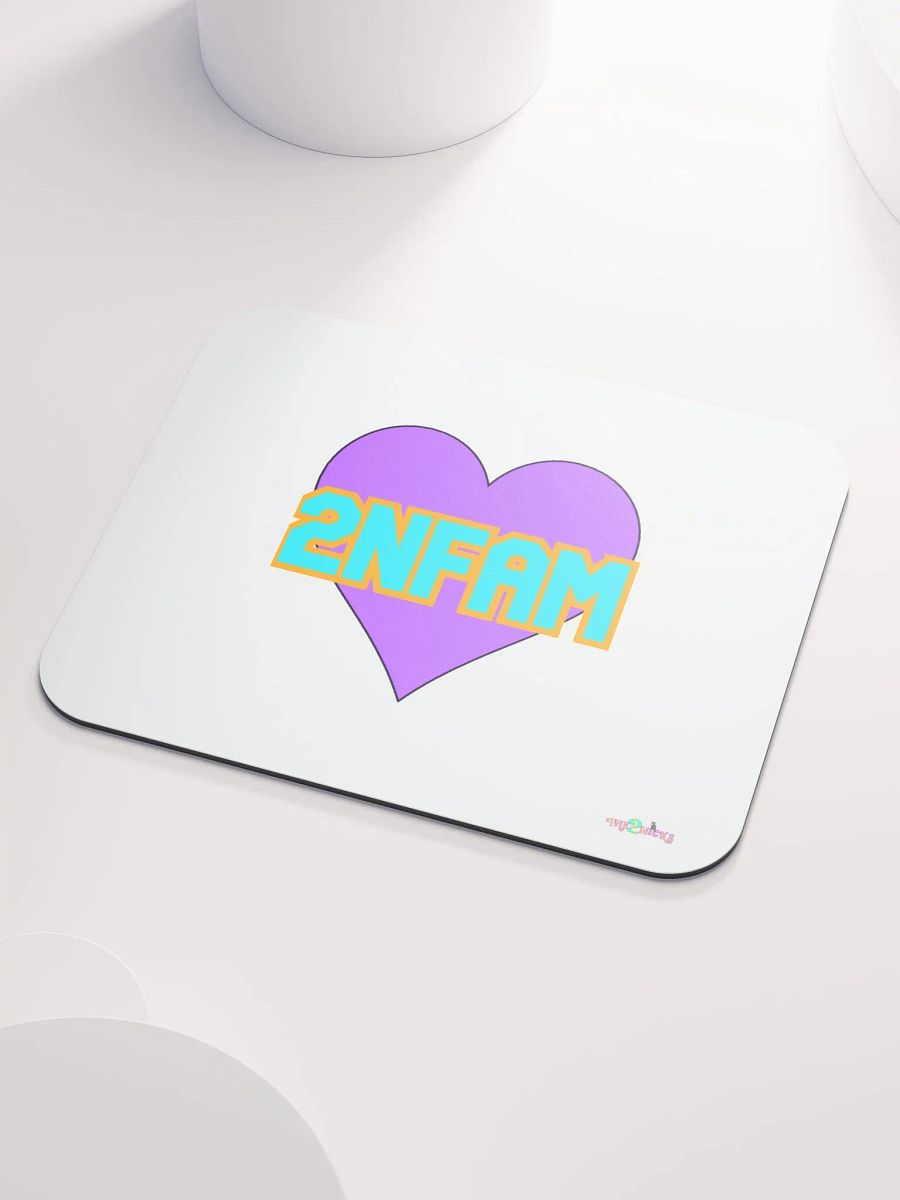 2NFAM Heart Classic Mouse Pad (White) product image (3)