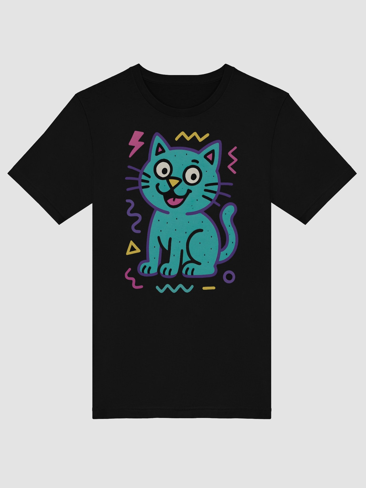 Whimsical Cat Doodles T-Shirt product image (5)